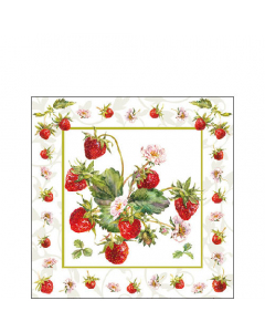 Napkin 25 Fresh strawberries FSC Mix
