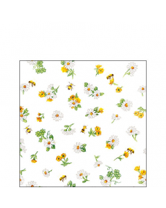 Napkin 25 Daisy all over FSC Mix