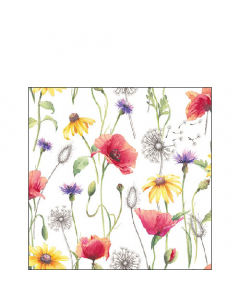 Napkin 25 Poppy meadow FSC Mix