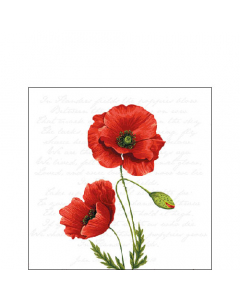 Napkin 25 Proud poppy FSC Mix