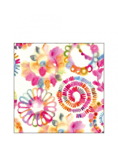 Napkin 25 Fantasy circles FSC Mix