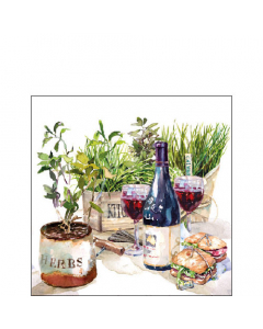 Napkin 25 Wine & herbs FSC Mix