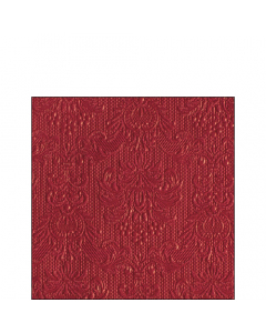 Napkin 25 Elegance dark red FSC Mix