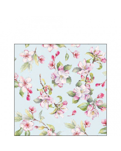 Napkin 25 Spring blossom blue FSC Mix