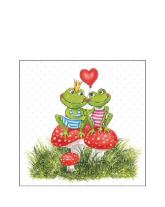 Napkin 25 Frogs in love FSC Mix