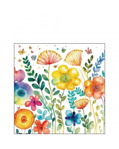 Napkin 25 Vibrant spring white FSC Mix