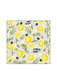 Napkin 25 Olives and lemon FSC Mix