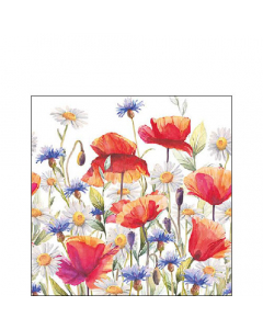 Napkin 25 Poppies and cornflowers FSC Mix