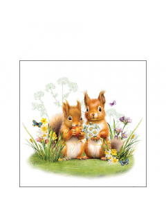 Napkin 25 Little squirrels FSC Mix