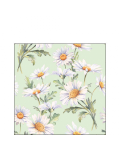 Napkin 25 Beautiful daisies green FSC Mix