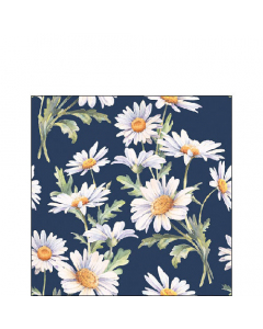 Napkin 25 Beautiful daisies blue FSC Mix