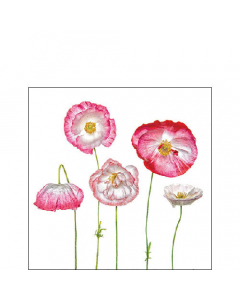 Napkin 25 Pale poppies FSC Mix