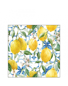 Napkin 25 Mediterranean lemons FSC Mix