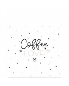 Napkin 25 Coffee love FSC Mix