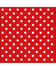 Napkin 33 Dots red FSC Mix