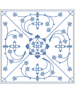 Napkin 33 Indisch blau FSC Mix