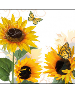 Napkin 33 Sunny butterfly FSC Mix