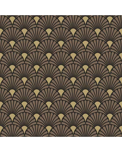 Napkin 33 Art deco black/gold FSC Mix