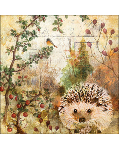 Napkin 33 Autumn hedgehog FSC Mix