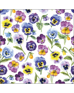 Napkin 33 Pansy all over FSC Mix