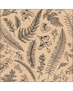 Napkin 33 Recycled Leaves and herbs FSC Mix
