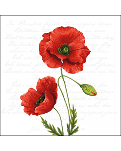 Napkin 33 Proud poppy FSC Mix