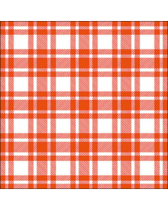 Napkin 33 Checkered pattern orange FSC Mix