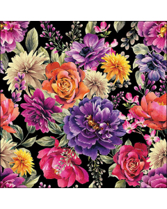 Napkin 33 Anne black FSC Mix