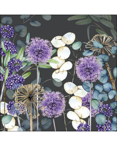 Napkin 33 Lunaria grey FSC Mix