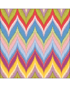 Napkin 33 Zig-zag red FSC Mix