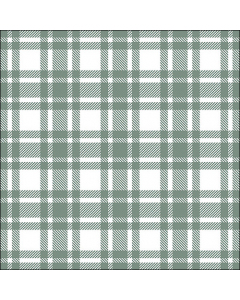 Napkin 33 Checkered pattern sage FSC Mix