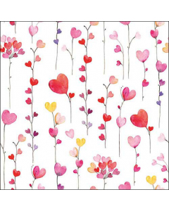 Napkin 33 Hearts garlands FSC Mix