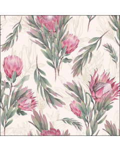 Napkin 33 Protea cream FSC Mix