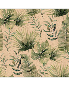 Napkin 33 Recycled Jungle leaves nature FSC Mix