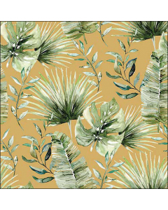 Napkin 33 Jungle leaves gold FSC Mix