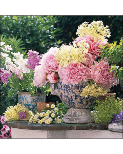 Napkin 33 Potted flowers FSC Mix