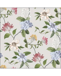 Napkin 33 Floral mix grey FSC Mix