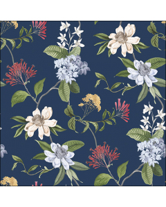 Napkin 33 Floral mix blue FSC Mix