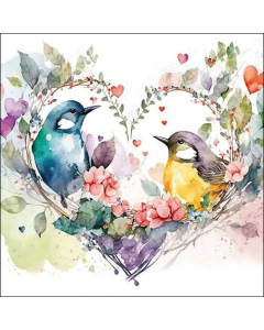 Napkin 33 Loving birds FSC Mix