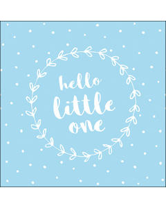 Napkin 33 Hello little one blue FSC Mix