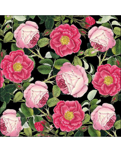 Napkin 33 Rosaline black FSC Mix