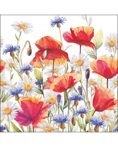 Napkin 33 Poppies and cornflowers FSC Mix