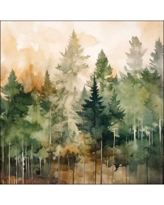 Napkin 33 Evergreen trees FSC Mix