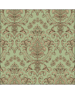 Napkin 33 Baroque ornament green FSC Mix