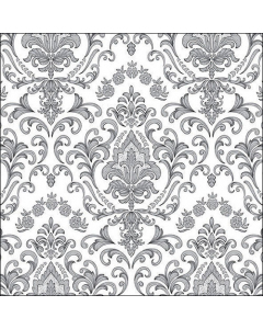 Napkin 33 Baroque ornament silver FSC Mix