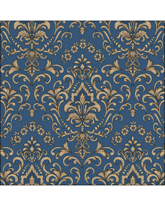 Napkin 33 Baroque ornament blue FSC Mix