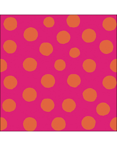 Napkin 33 Polka dots orange/pink FSC Mix