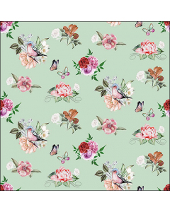 Napkin 33 Charlotte green FSC Mix