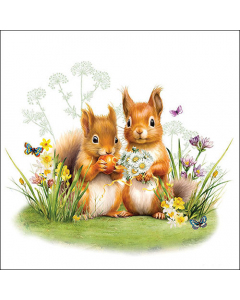 Napkin 33 Little squirrels FSC Mix