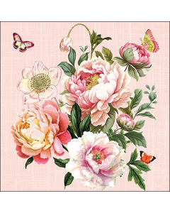 Napkin 33 Peony bouquet FSC Mix